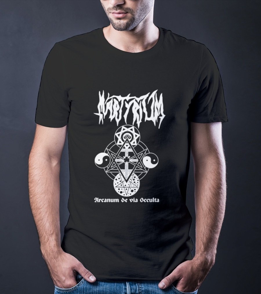 Martyrium Arcanum De Via Occulta Symbolic Black Metal Aesthetic T-Shirt