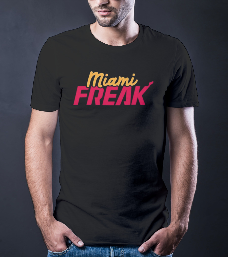 Miami Freak Miami Vice Aesthetic Retro Vibes T-Shirt