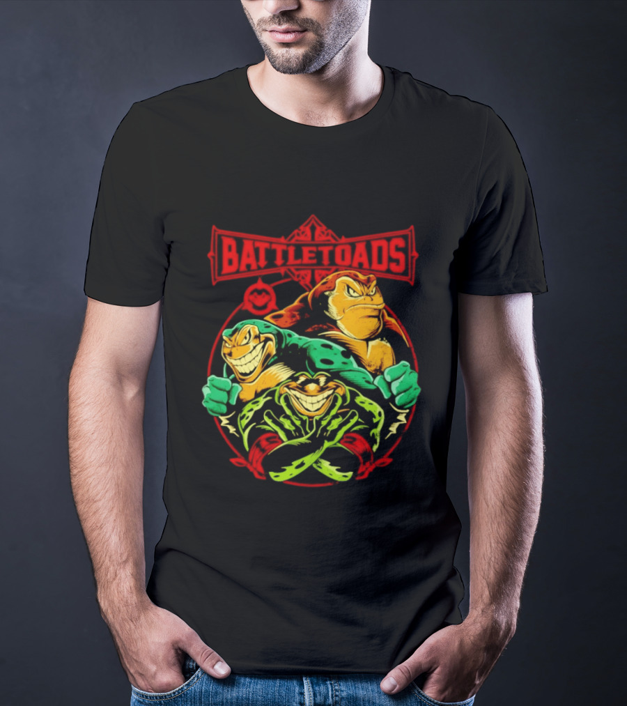 Battletoads Trio Rash Zitz Pimple Retro Gaming Legends T-Shirt