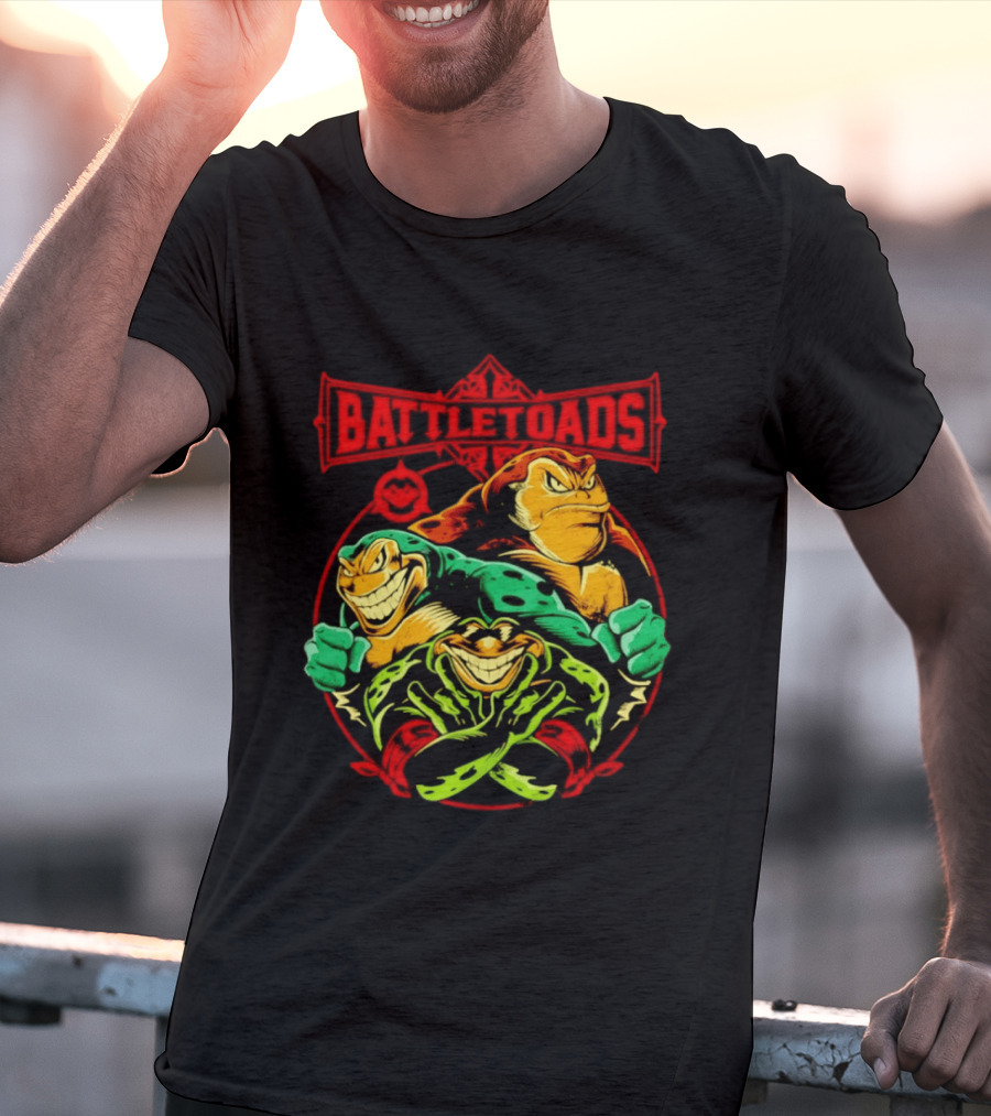 Battletoads Trio Rash Zitz Pimple Retro Gaming Legends T-Shirt