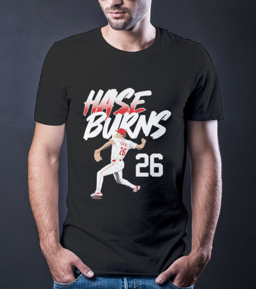 Chase Burns Cincinnati Reds Baseball Ace Number 26 T-Shirt