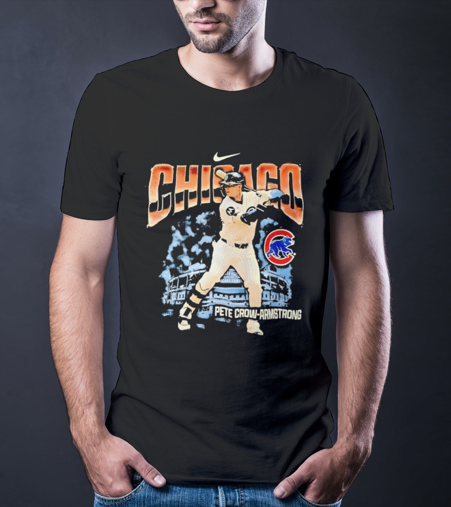 Chicago Cubs Pete Crow Armstrong Wrigley Field Nike T-Shirt