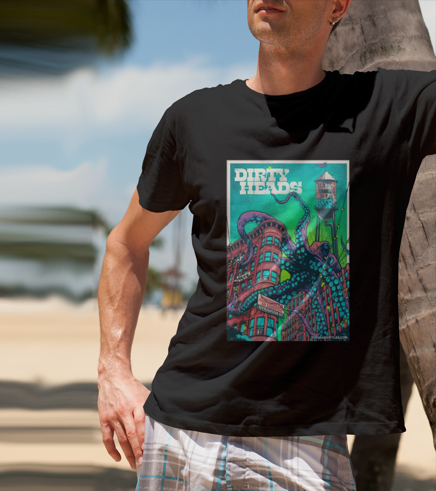 Dirty Heads Live At Syracuse Amphitheater July 19 2026 Octopus T-Shirt