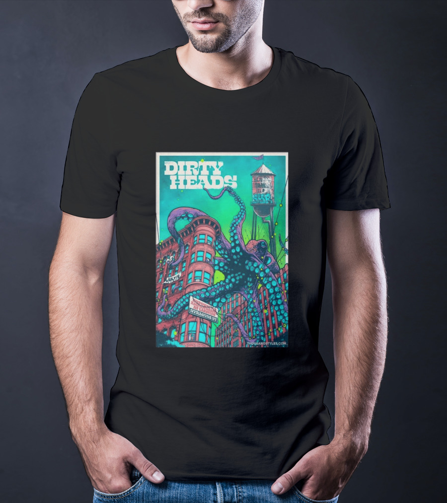 Dirty Heads Live At Syracuse Amphitheater July 19 2026 Octopus T-Shirt
