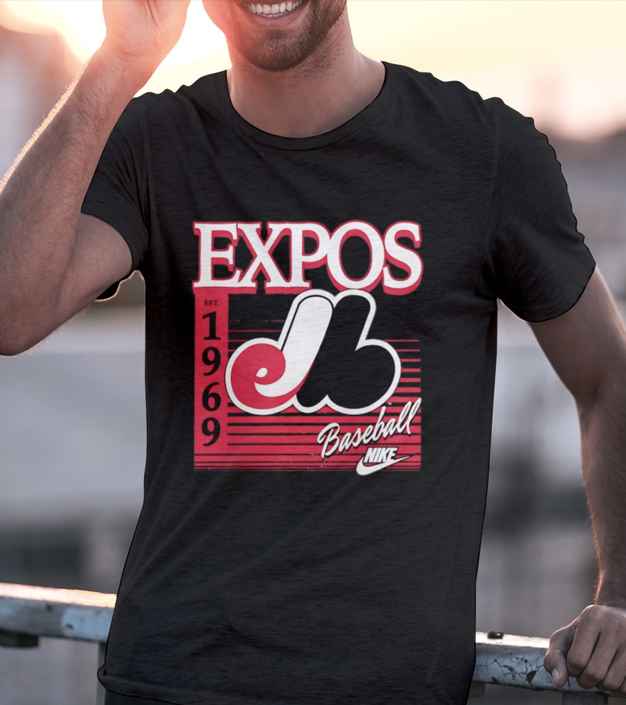 Expos Est 1969 Montreal Baseball Nike T-Shirt