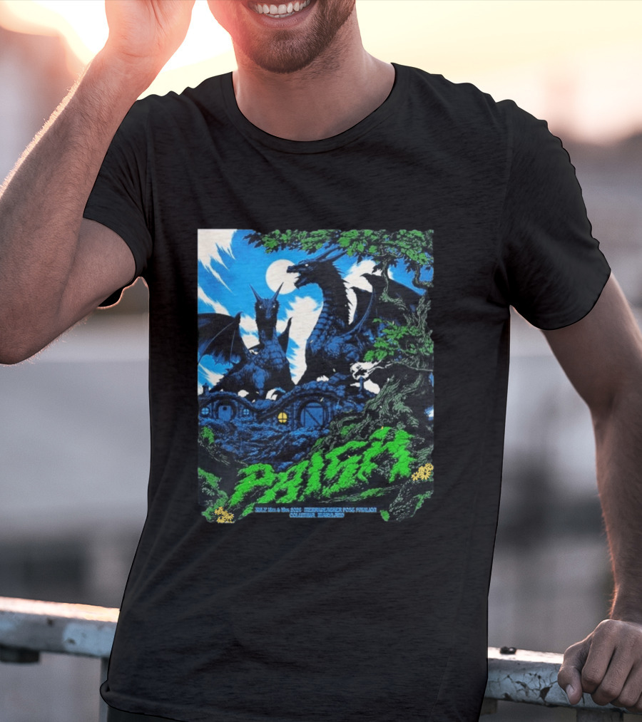 Phish Merriweather Post Pavilion July 18 19 2026 Dragons Columbia Maryland Event T-Shirt