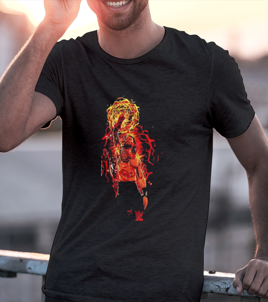 Roman Reigns WWE Aura Power T-Shirt