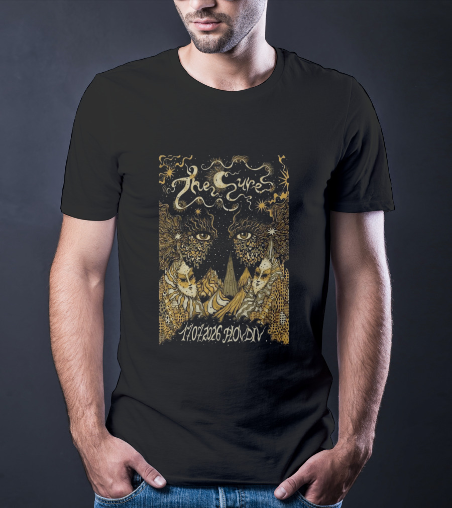 The Cure Phill Good Festival Plovdiv Bulgaria July 17 2026 Psychedelic Starry Night T-Shirt