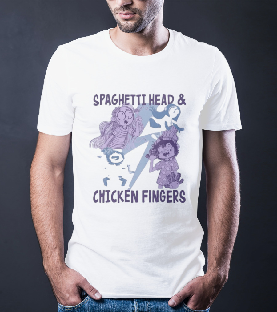 Spaghetti Head And Chicken Fingers Fun Cartoon Characters Adventure T-Shirt