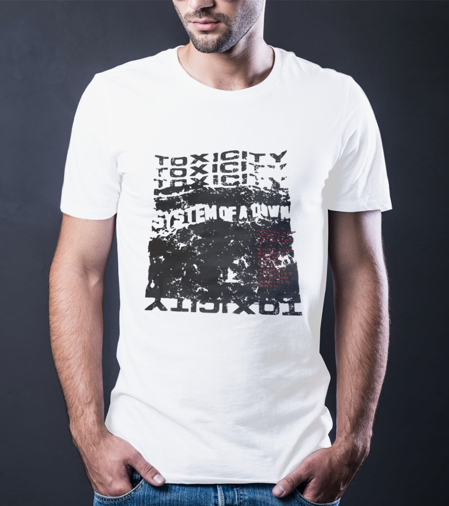 System Of A Down Toxicity Album Tracklist Prison Song Needles Deer Dance Chop Suey Bounce Forest Aerials Arto T-Shirt