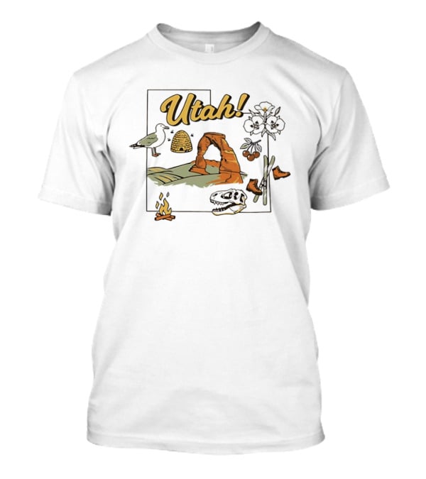 Utah State Collage Delicate Arch Beehive Nature T-Shirt