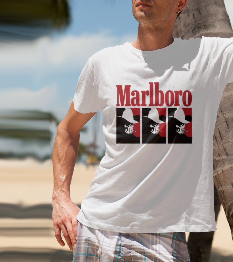 Warren Lotas Marlboro Red Triple Frame Cowboy Aesthetic T-Shirt