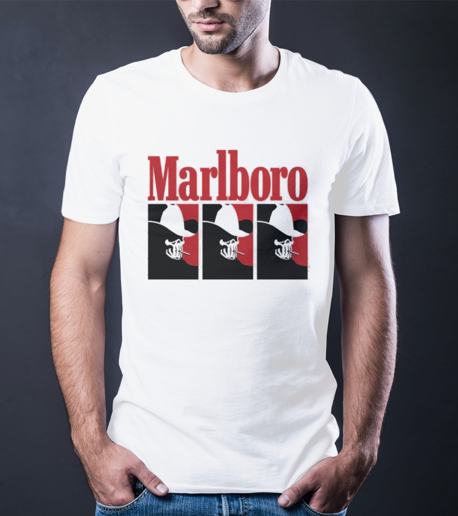 Warren Lotas Marlboro Red Triple Frame Cowboy Aesthetic T-Shirt