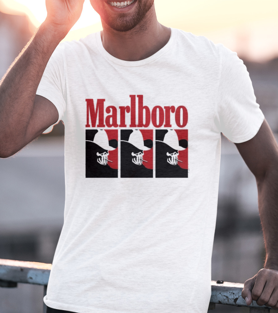 Warren Lotas Marlboro Red Triple Frame Cowboy Aesthetic T-Shirt