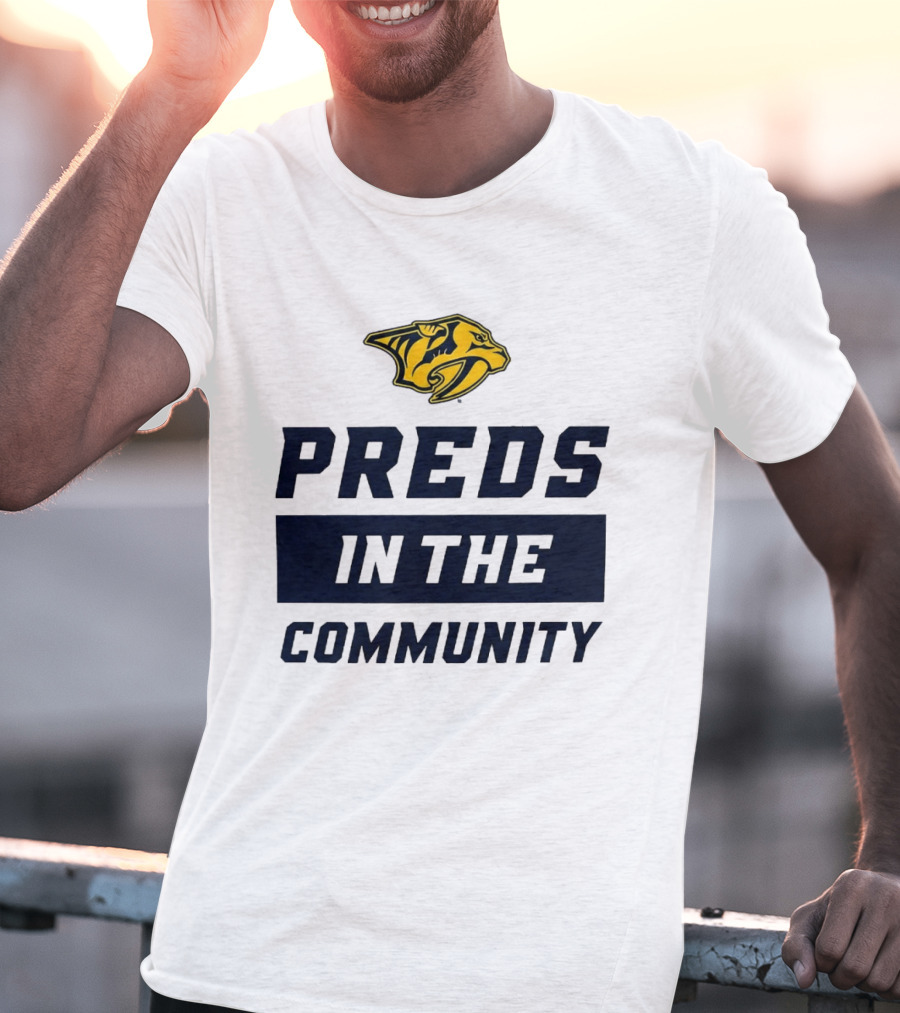 Nashville Predators 2026 Preds In The Community Initiative T-Shirt