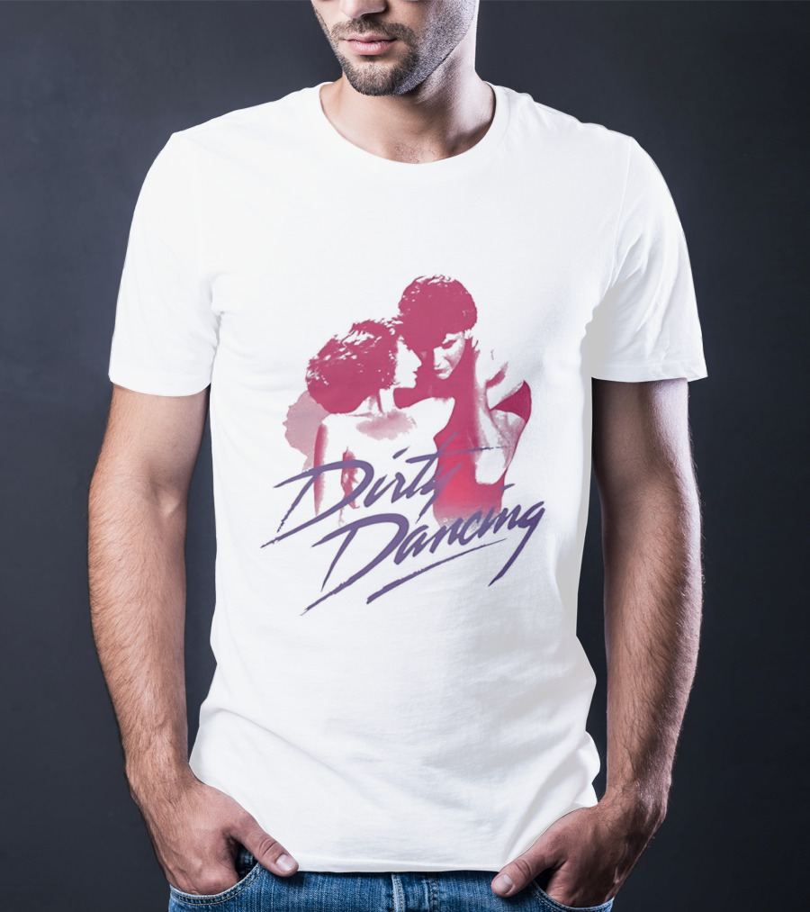 Dirty Dancing Patrick Swayze Jennifer Grey Romantic Lift Scene T-Shirt