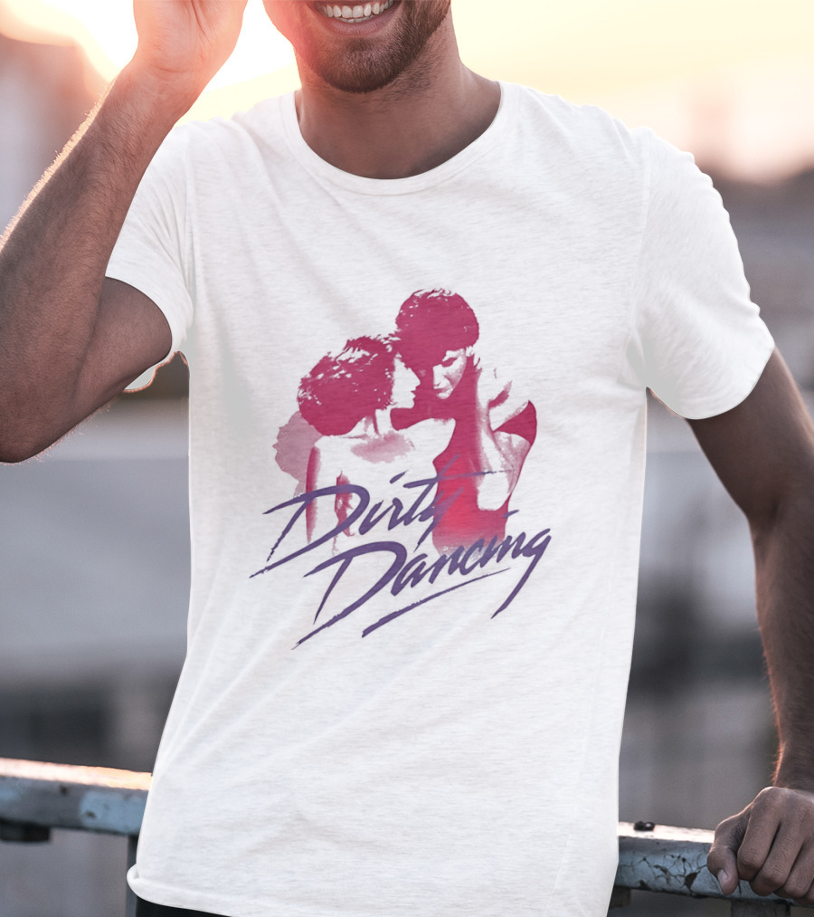 Dirty Dancing Patrick Swayze Jennifer Grey Romantic Lift Scene T-Shirt