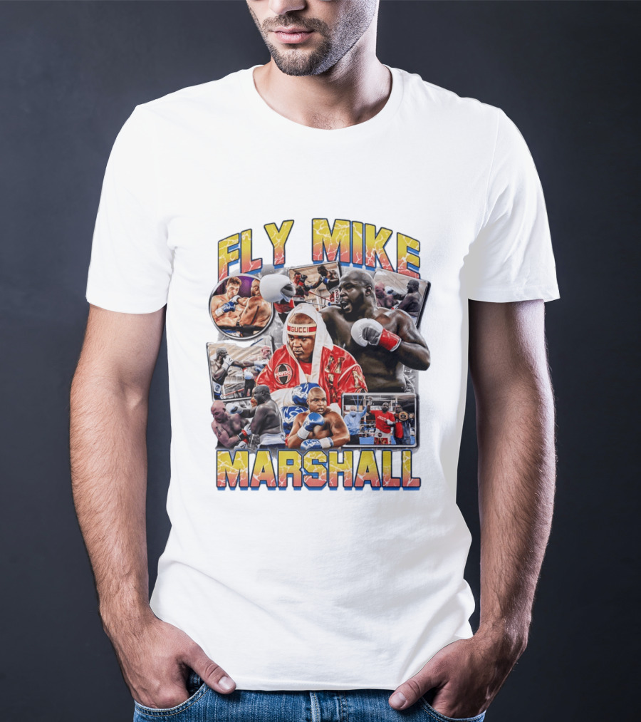Fly Mike Marshall Boxing Heavyweight Boxer Gucci Kayo Giant Fighter Images T-Shirt