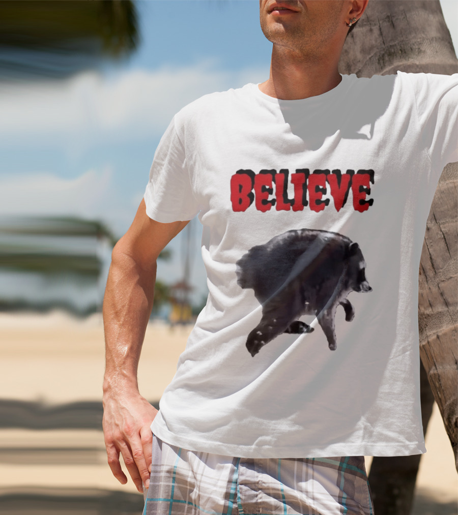 Jimothy Club Believe Raccoon T-Shirt