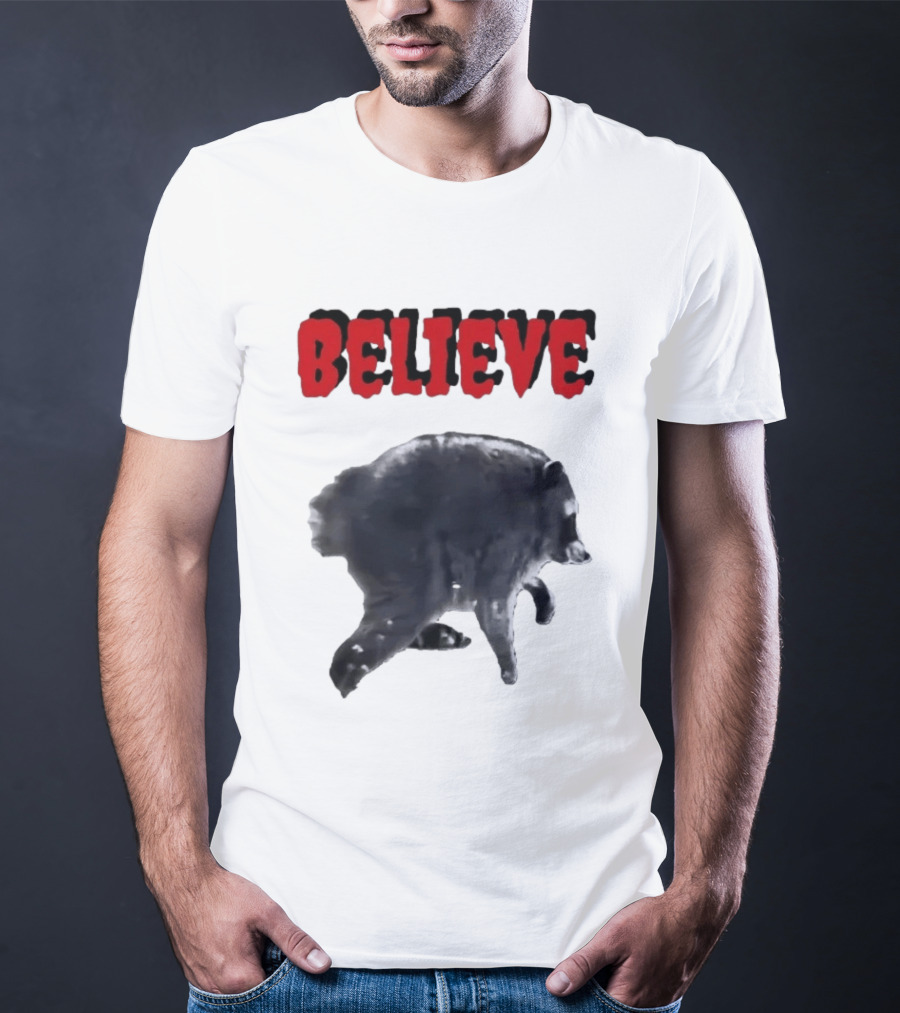 Jimothy Club Believe Raccoon T-Shirt
