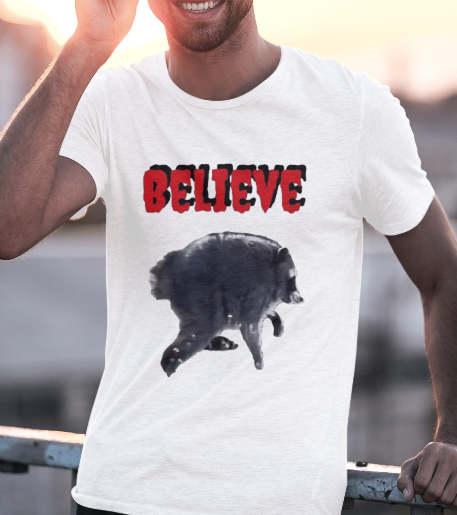 Jimothy Club Believe Raccoon T-Shirt