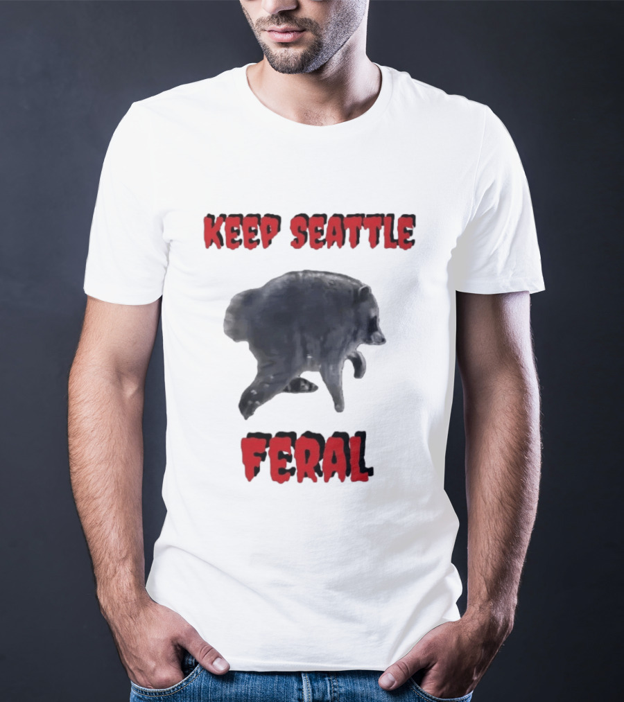 Jimothy Club Keep Seattle Feral Raccoon T-Shirt