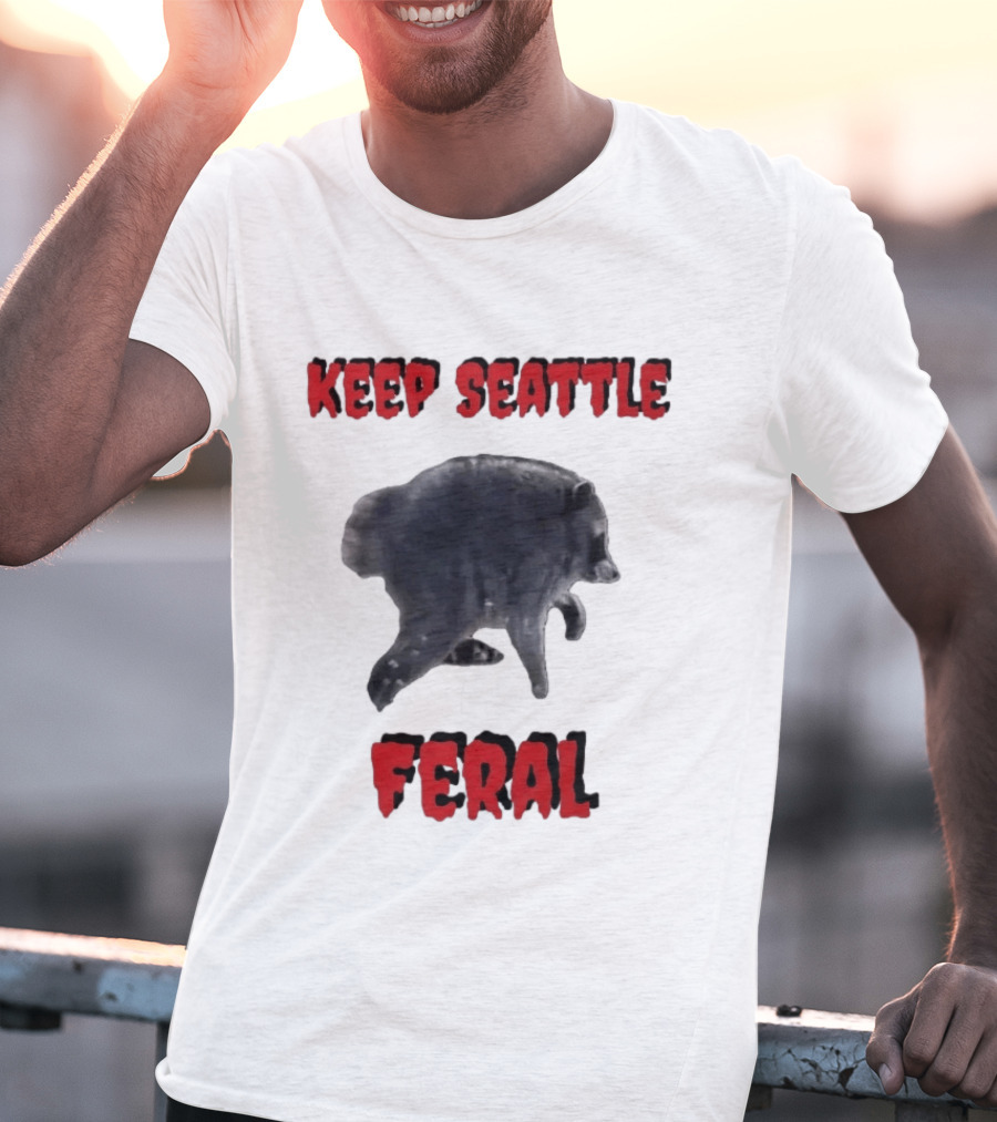 Jimothy Club Keep Seattle Feral Raccoon T-Shirt