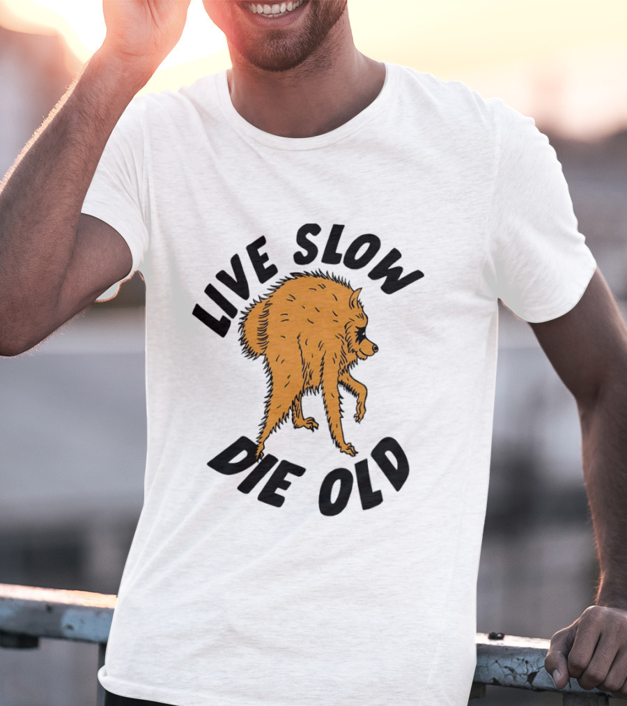Live Slow Die Old Wolf T-Shirt
