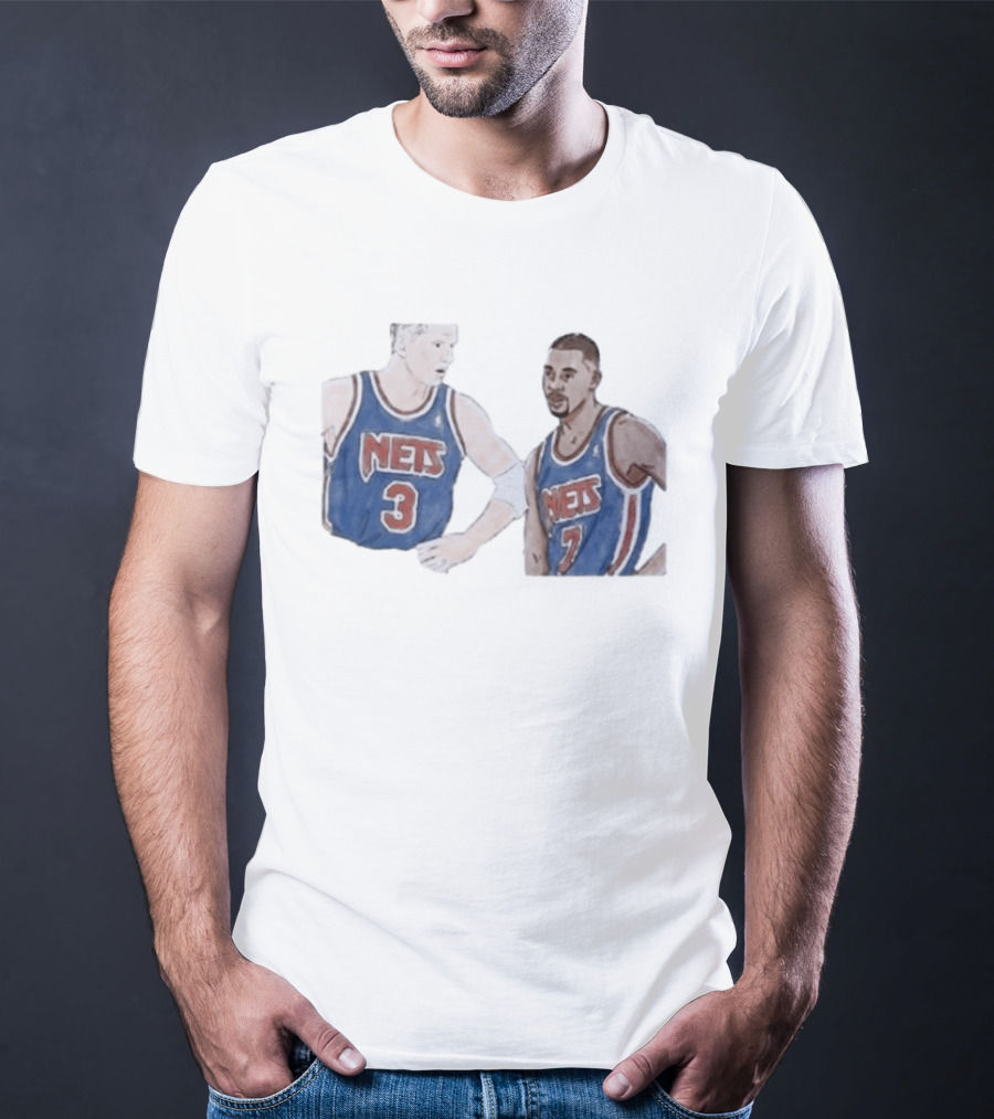 Kenny Anderson And Dražen Petrović Nets 3 And 7 Jerseys T-Shirt