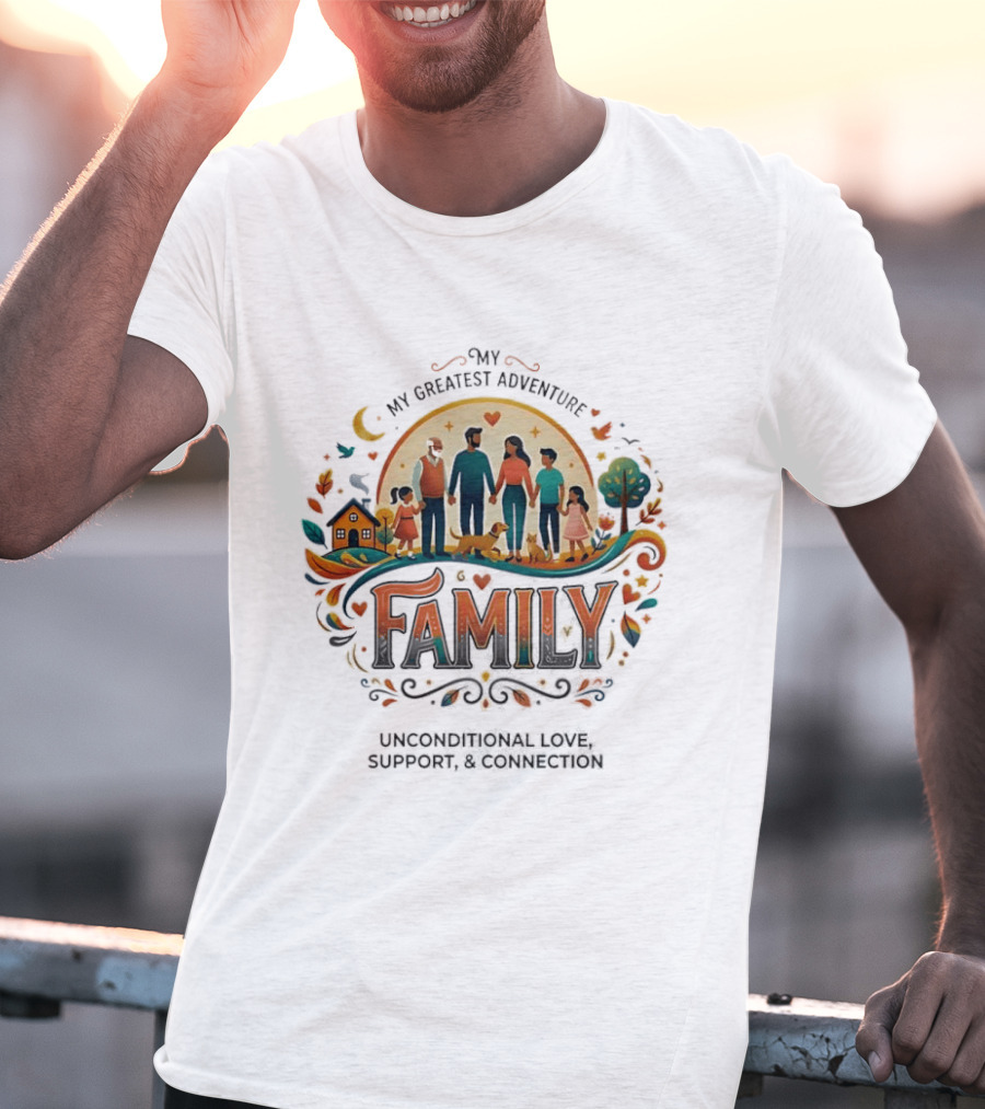 My Greatest Adventure Family Unconditional Love Support Connection T-Shirt