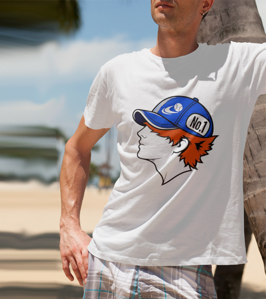 No1 Tennis Player Profile Athlete Sports Baseball Cap T-Shirt