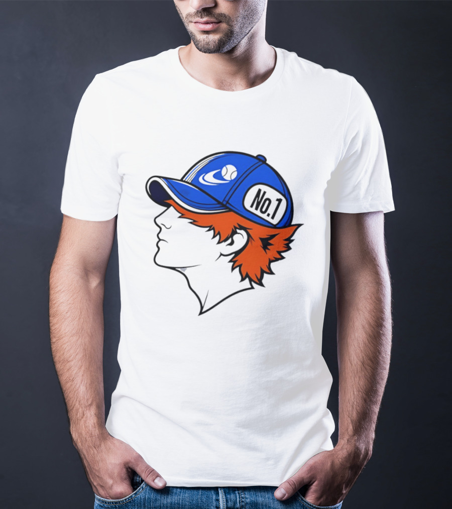 No1 Tennis Player Profile Athlete Sports Baseball Cap T-Shirt