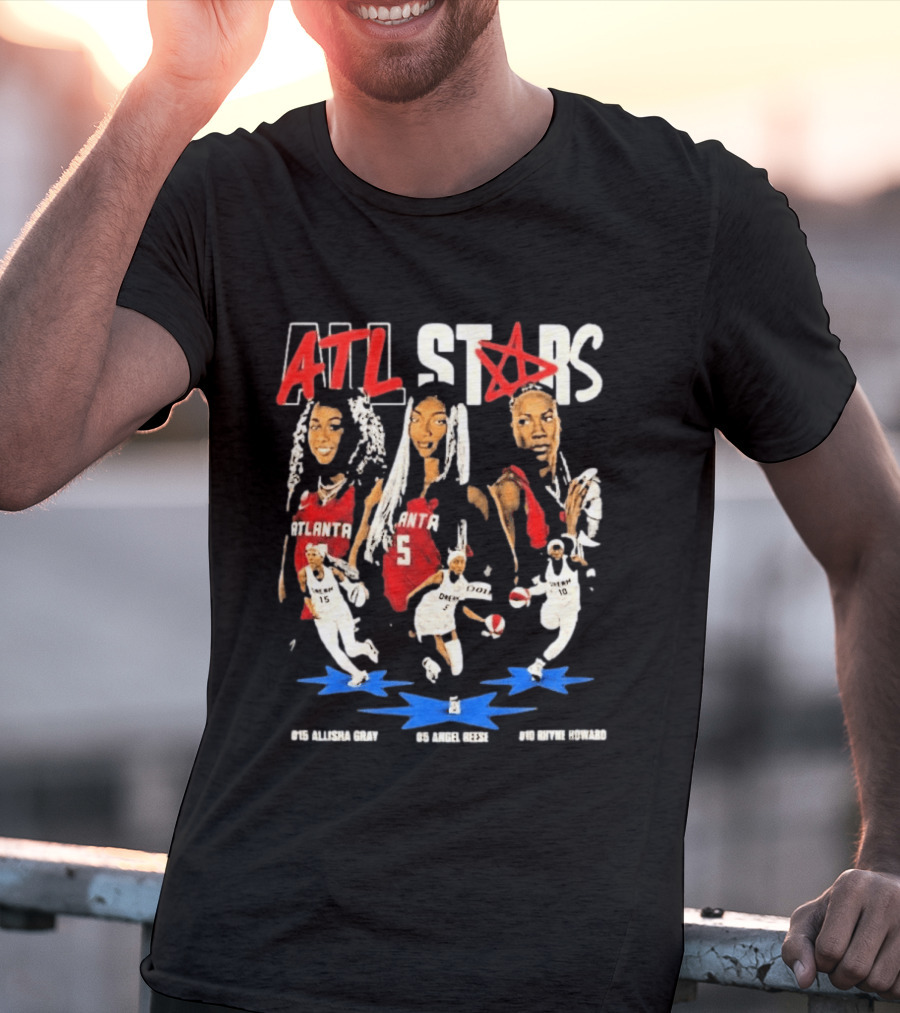 ATL All Stars Allisha Gray Angel Reese Rhyne Howard Atlanta Dream 2026 T-Shirt