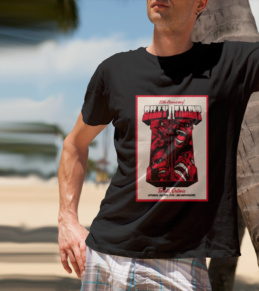 Billy Talent 20th Anniversary Toronto Ontario July 18 2026 T-Shirt