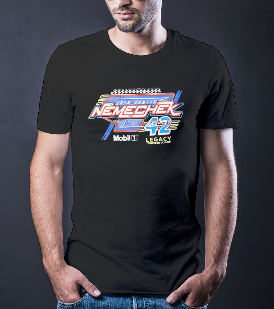 John Hunter Nemechek 42 Legacy Motor Club Mobil 1 Racing T-Shirt