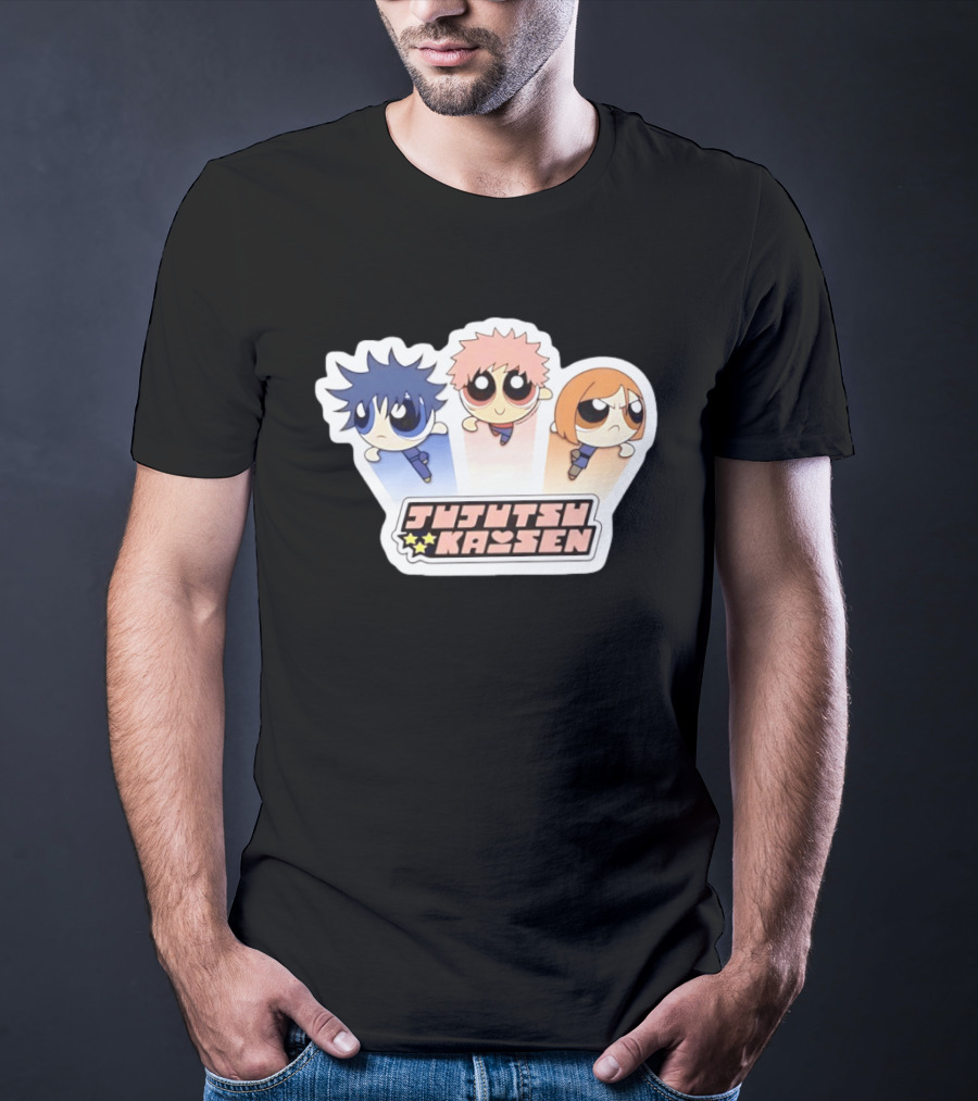Jujutsu Kaisen Powerpuff Inspired Characters T-Shirt