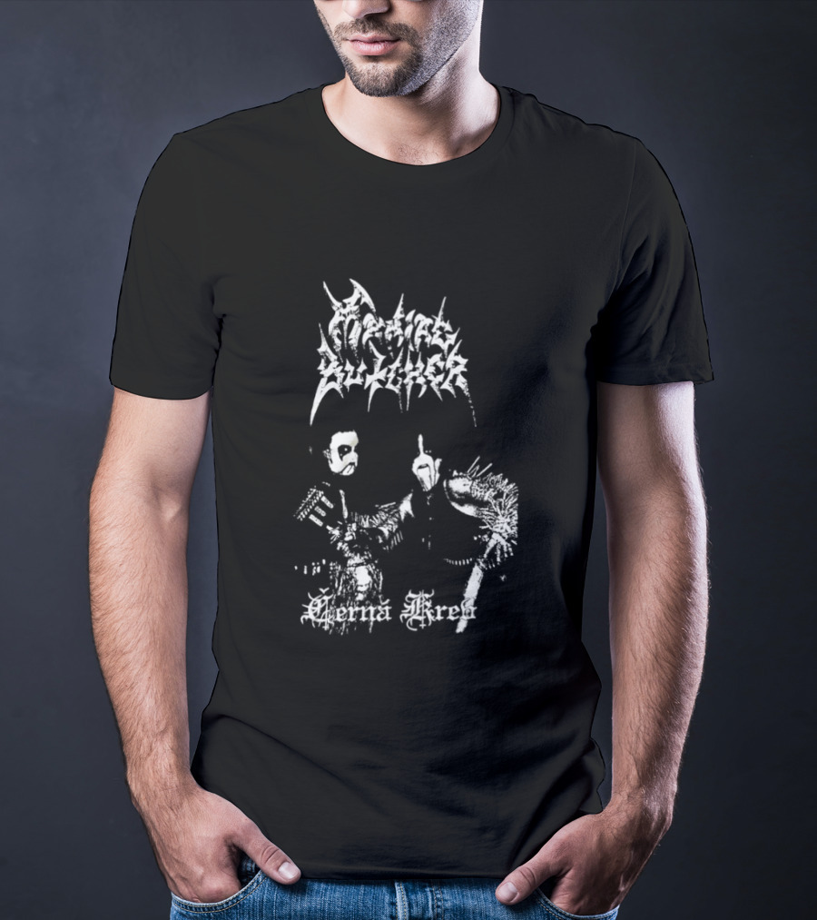 Maniac Butcher Černá Krev Black Metal Band Anthology T-Shirt