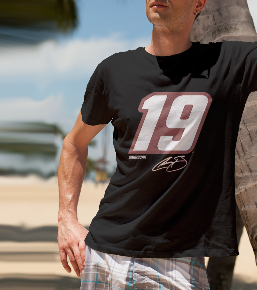 NASCAR Number 19 Racing Motorsport Signature Edition T-Shirt