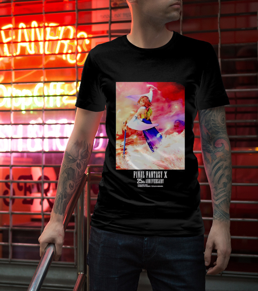 Final Fantasy X 25th Anniversary Yuna Square Enix T-Shirt