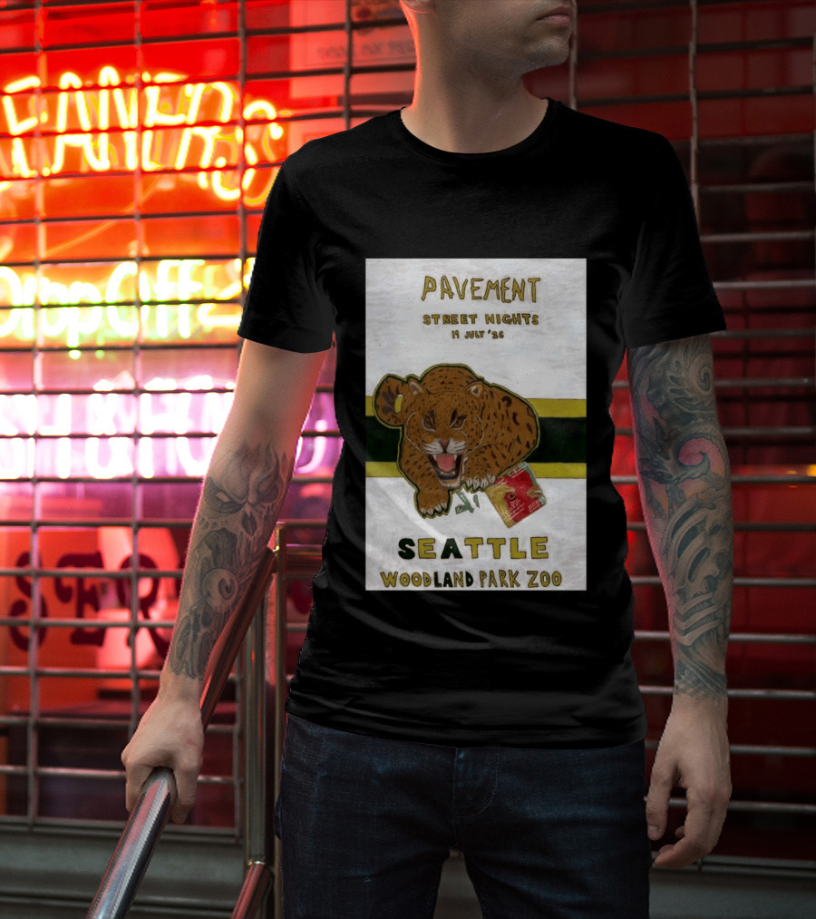 Pavement Street Nights Seattle Woodland Park Zoo July 19 2026 T-Shirt