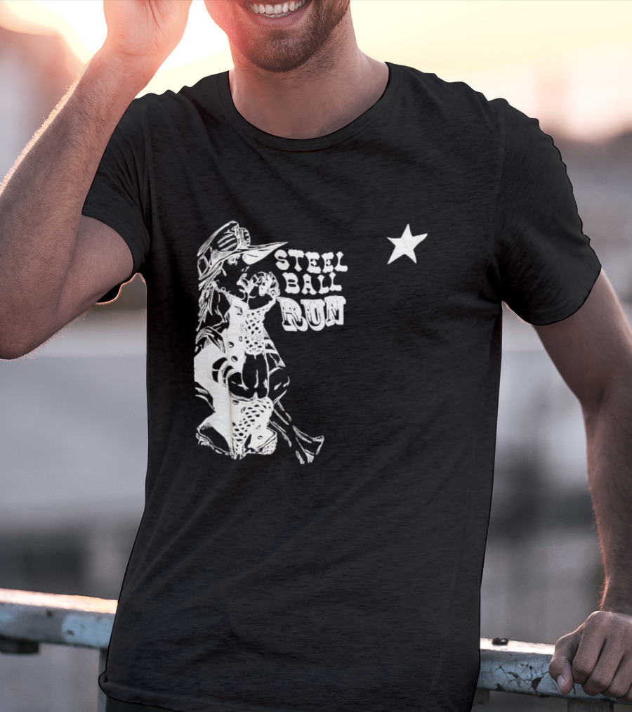 Steel Ball Run Gyro Zeppeli JoJo's Bizarre Adventure Star T-Shirt