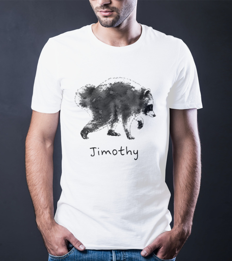 Timothy Raccoon Silhouette Meme T-Shirt