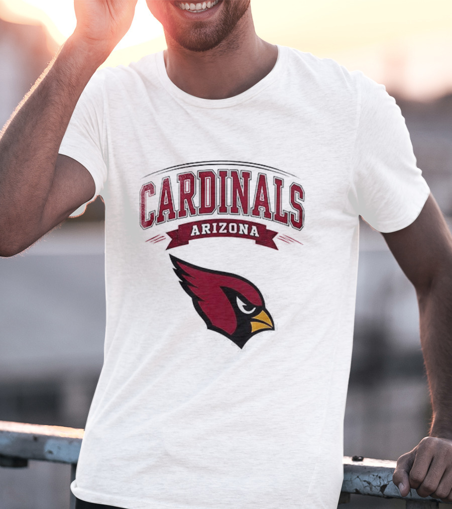 Arizona Cardinals Ghostface Running Football Combination T-Shirt