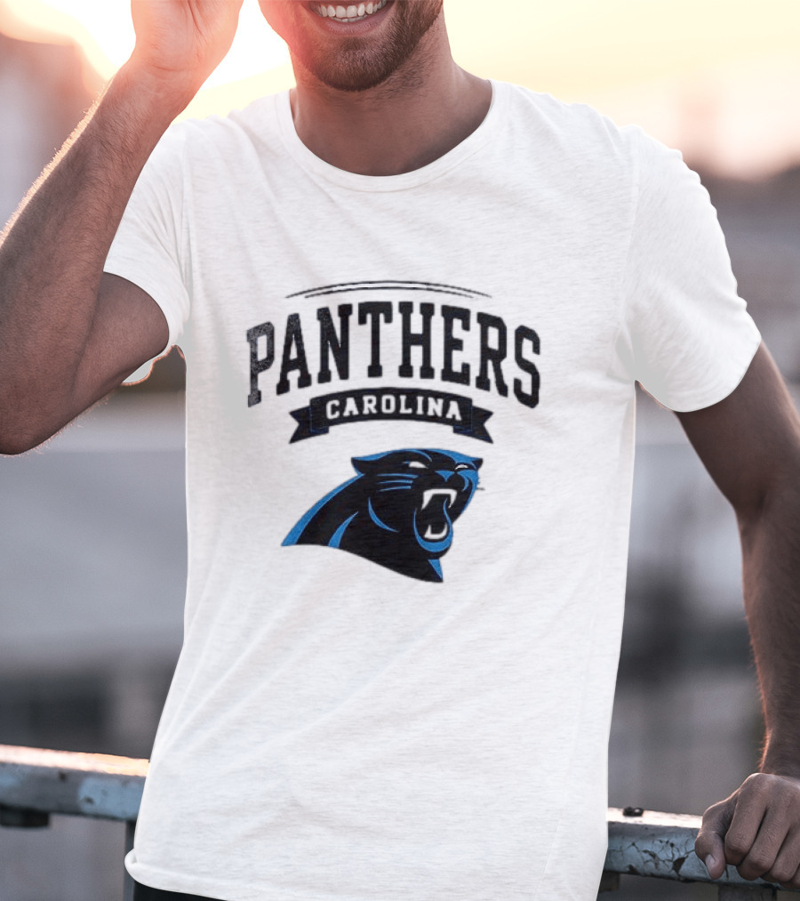 Carolina Panthers Ghostface Crossover Football Collaboration T-Shirt