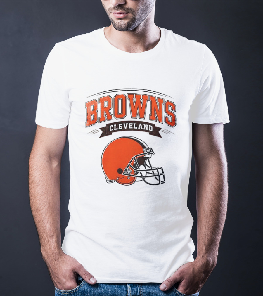 Cleveland Browns Ghostface Running Football Collaboration T-Shirt
