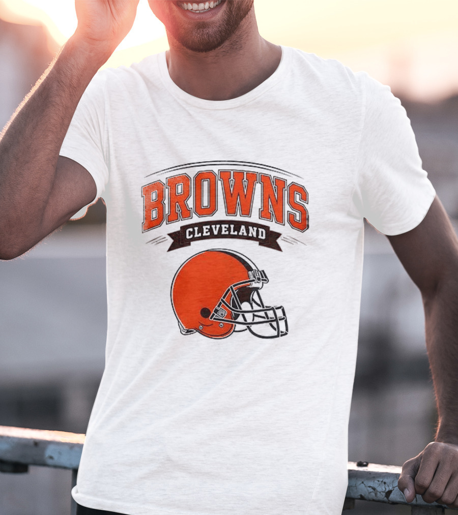 Cleveland Browns Ghostface Running Football Collaboration T-Shirt