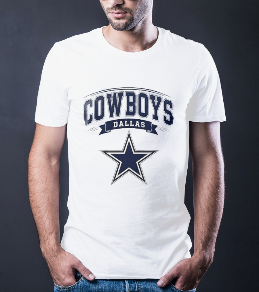 Dallas Cowboys Ghostface Running Football Collaboration Star T-Shirt