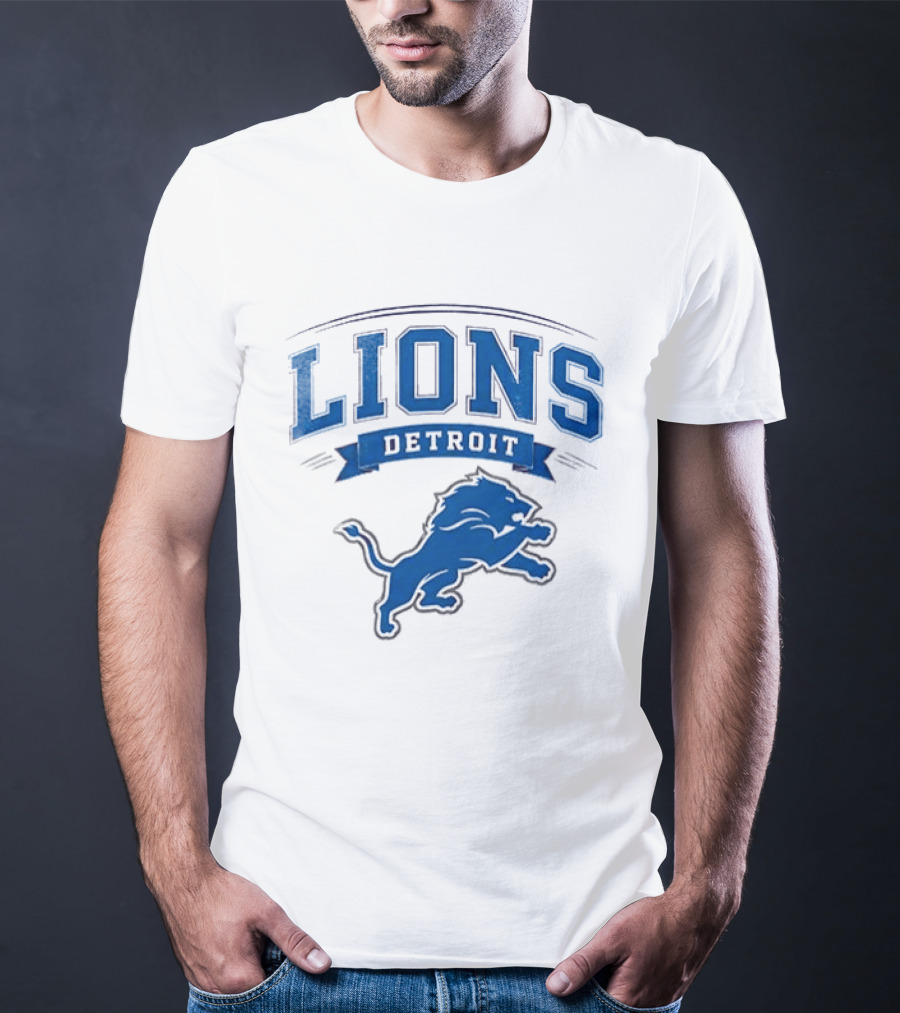 Detroit Lions Ghostface Running Football Fusion T-Shirt