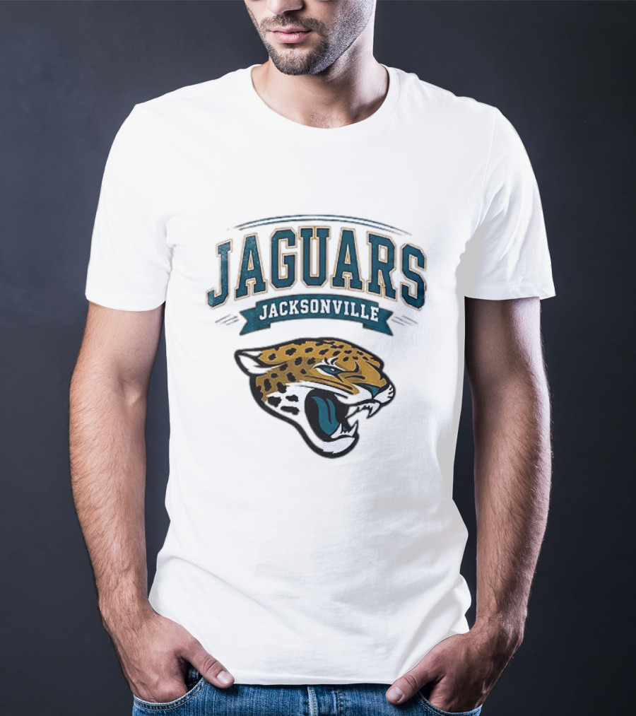 Jacksonville Jaguars Ghostface Running Football Sports Collaboration T-Shirt