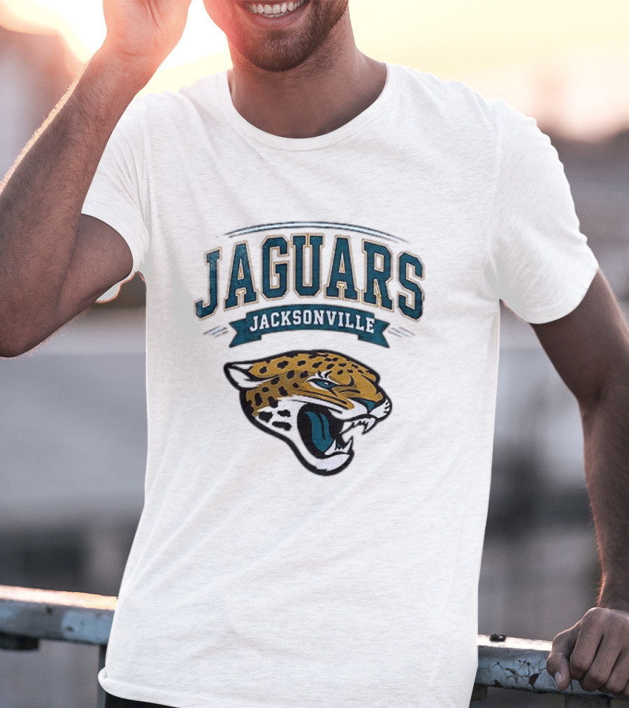 Jacksonville Jaguars Ghostface Running Football Sports Collaboration T-Shirt